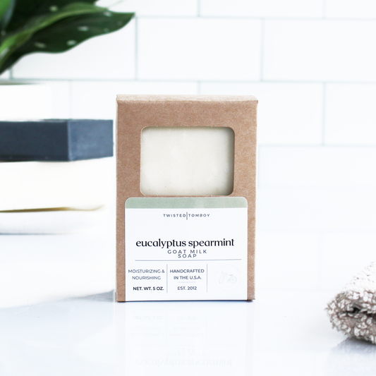 Handcrafted Goat Milk Soaps - Eucalyptus+Spearmint