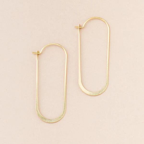 Refined Earring Collection - Cosmic Oval/Gold Vermeil.