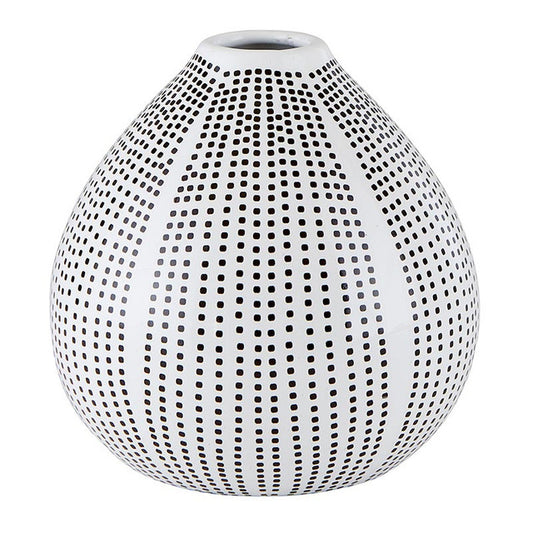 Dotted Pattern Bud Vase - Medium