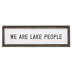 We Are Lake People Wooden Sign