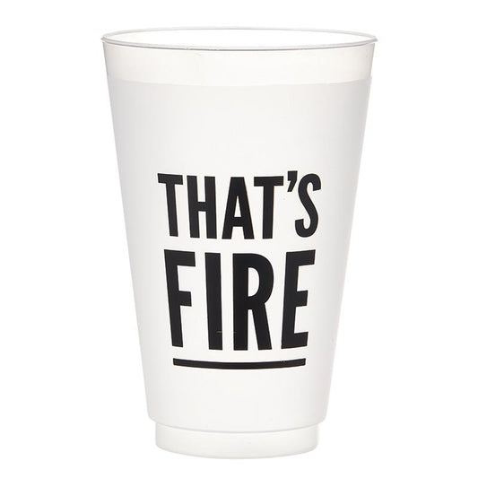 That's Fire Frosted Cups - Set of 8