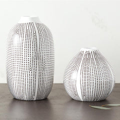 Dotted Pattern Bud Vase - Medium