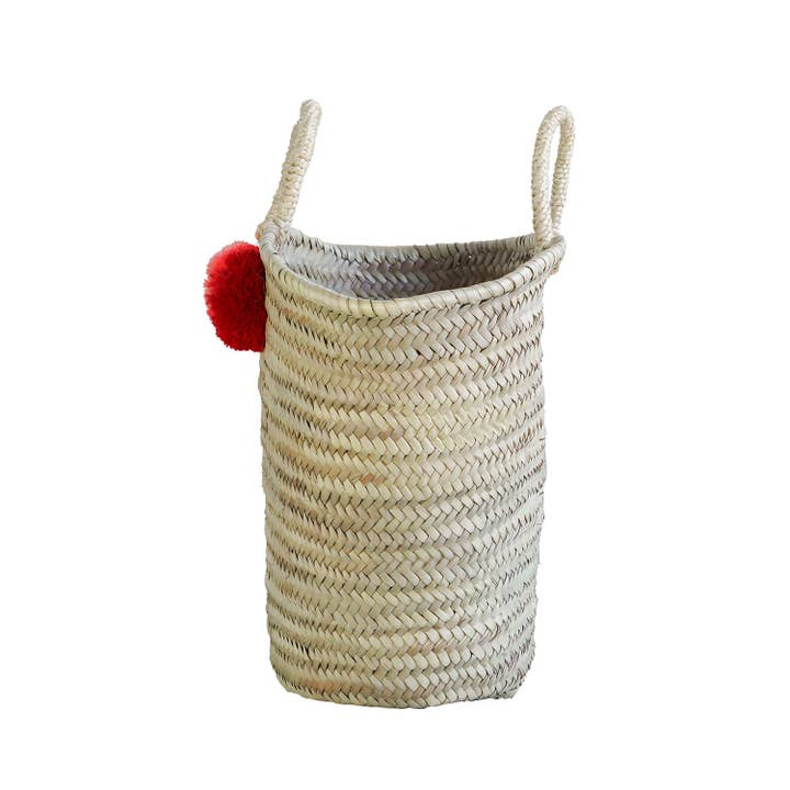 Marche Bag with Color Pompom.