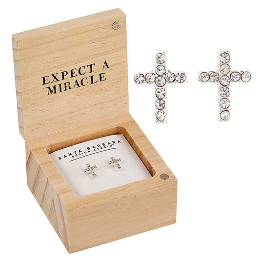 Treasure Box Earrings - Pray. Trust. Wait
