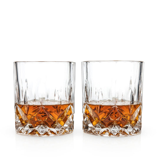 Admiral™ Stemless Crystal Lowball Tumblers - Set of 2