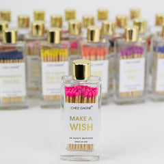 Make A Wish - Hot Pink Matches in Glass Bottle