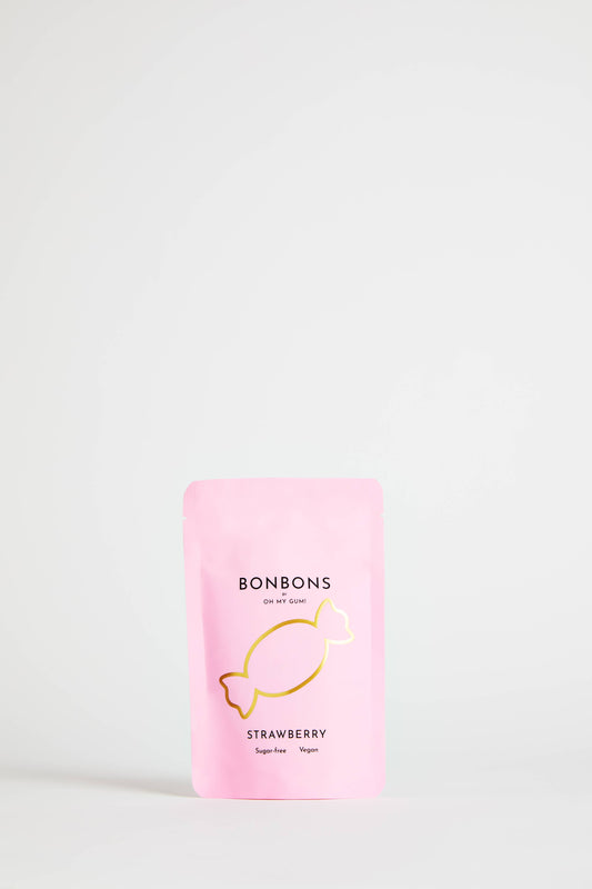 Strawberry Bonbons by OH MY GUM! - Sugarless Hard Candy