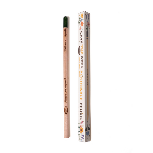 Plantable Seed Pencil - Save the Bees: Eco Friendly Gift