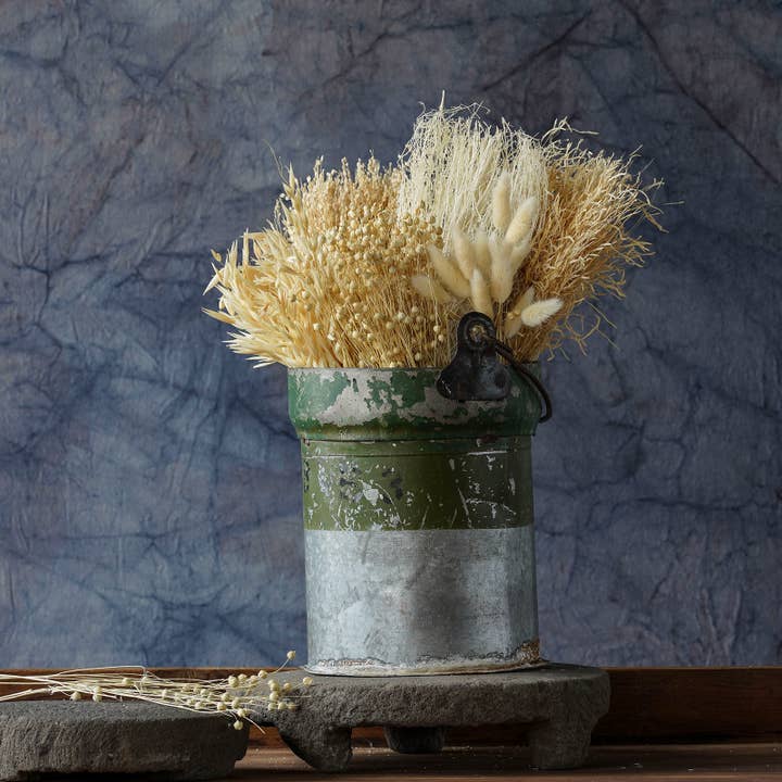 Mixed Dried Grasses and Florals Bleached, 12".