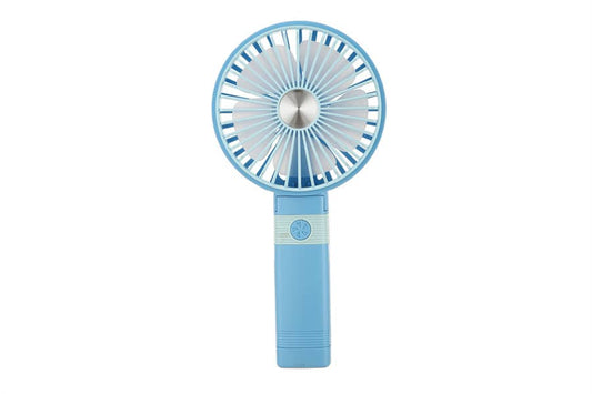Stylish Two Toned  Theme Handheld Personal Fan: Blue