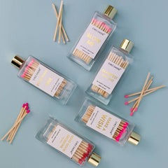 Make A Wish - Hot Pink Matches in Glass Bottle