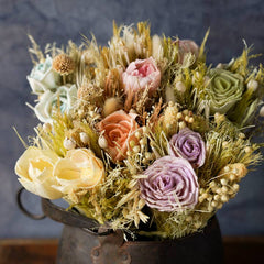 Dried Flower Bouquet Mixed Color, Large.