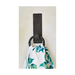 SALE Twisted Forged Door Knocker - Black: Black / Iron / No Pattern