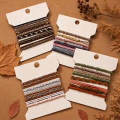 Boho Multi-Style Hair Tie Bracelet Set | Pastel Ivory