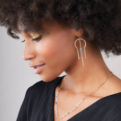 Dream Stone Earring - Turquoise/Silver
