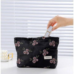 Colorful Embroidery Portable Cosmetic Bag/ Small