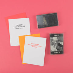 I'm Sorry I Called You Old Letterpress Card