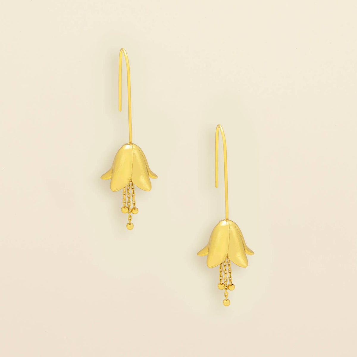 Refined Icon Earring - Lily Drop Earring/Gold