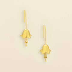 Refined Icon Earring - Lily Drop Earring/Gold