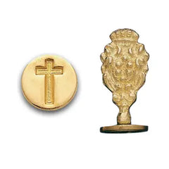 Florentine Brass Wax Seal Stampers: Cross