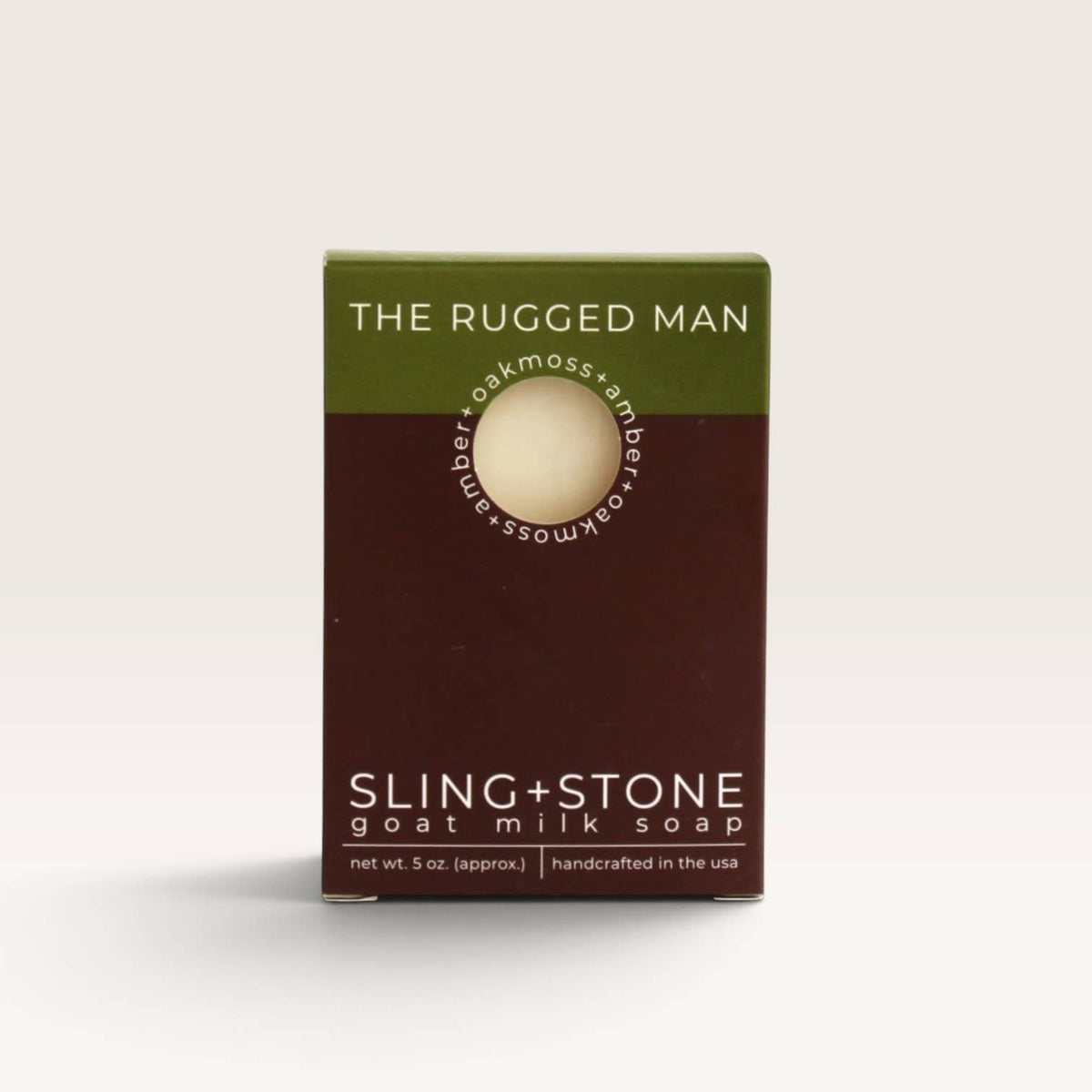 FOR MEN | Handcrafted 'Manly' Soap Bars (7 scents): 'The Ruggedly Handsome Man' (Oakmoss+Amber)