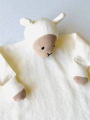 Lamb - Organic Baby Lovey Security Blanket Cuddle Cloth