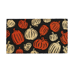 Halloween Pumpkins Door Mat