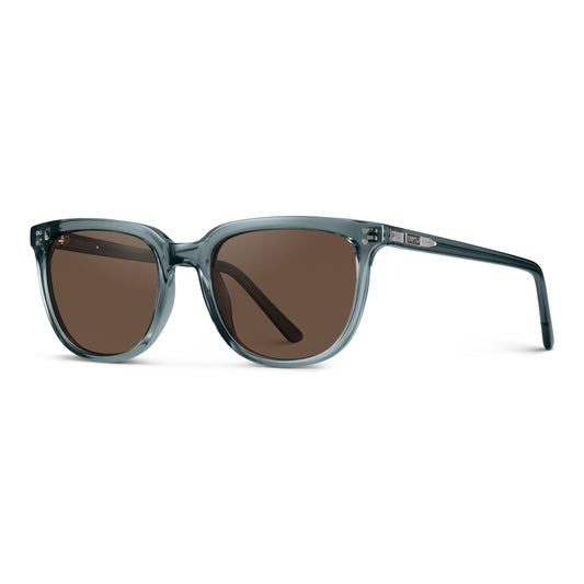 Abner - Unisex Polarized Square Sunglasses: Black / Triple Black Lens
