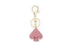 Rhinestone Club Themed Key Chain: Black