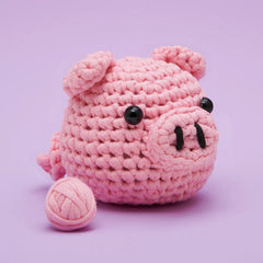 Bacon the Pig - The Woobles Beginner Crochet Kit
