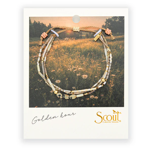 Mixed Media Bracelet - Joy/Dalmatian Jasper/Gold.