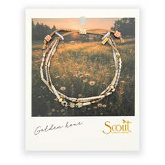 Mixed Media Bracelet - Joy/Dalmatian Jasper/Gold.