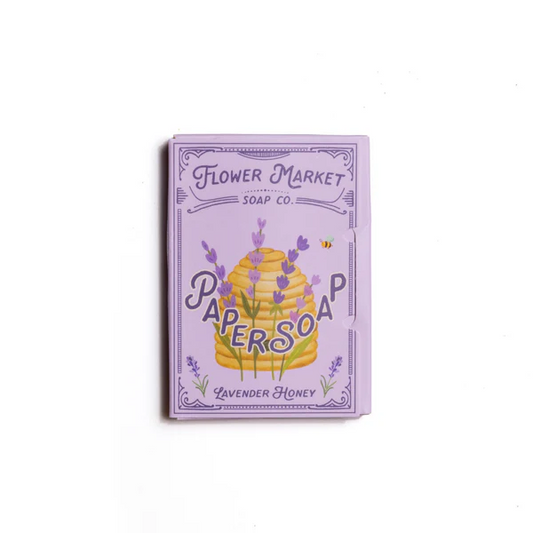 Paper Soap – Lavender Honey Scent, Travel Size, 50 Sheets