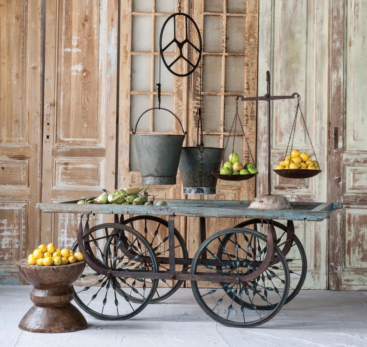 Wooden Trolly cart