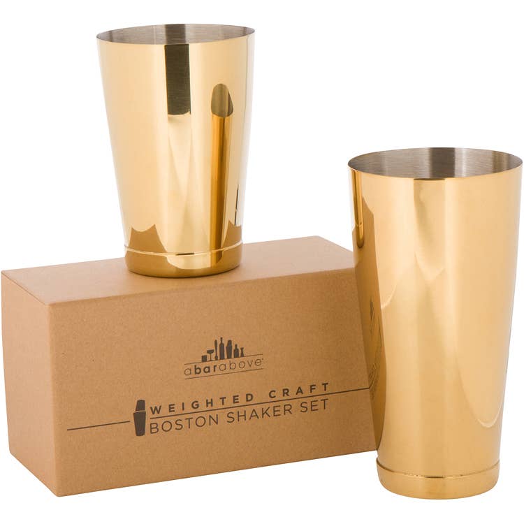 Boston Shaker (Weighted/Weighted, Gold)