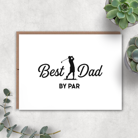 Best Dad By Par Card