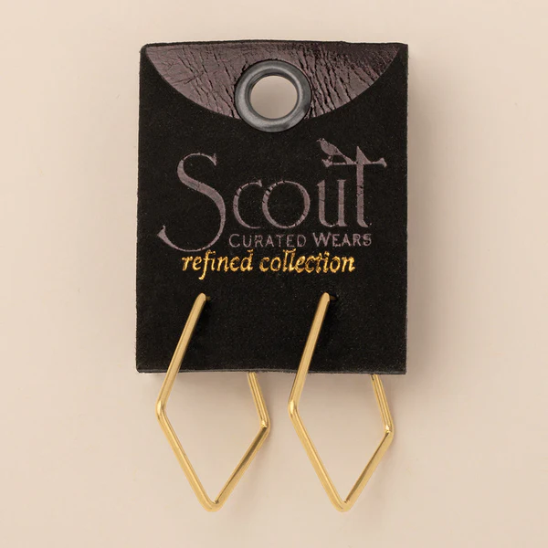 Refined Earring Collection - Orion Diamond Hoop/Gold Vermeil.