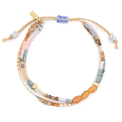 Mixed Media Bracelet - Inspiration/Red Aventurine/Gold.