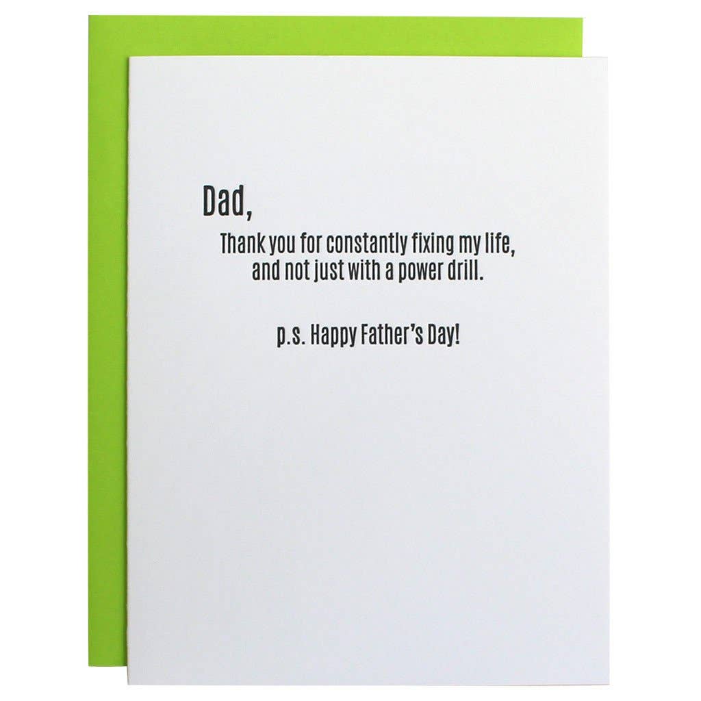 Thank You For Fixing My Life - Dad - Father's Day Card