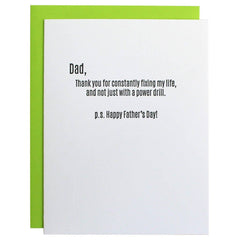 Thank You For Fixing My Life - Dad - Father's Day Card