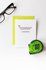 Thank You For Fixing My Life - Dad - Father's Day Card