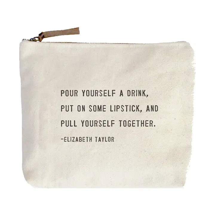Pull Yourself Together (Elizabeth Taylor) Canvas Zip Bag