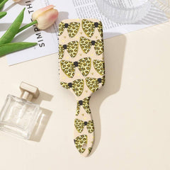 Large Paddle Hair Brush - Cow + Brown