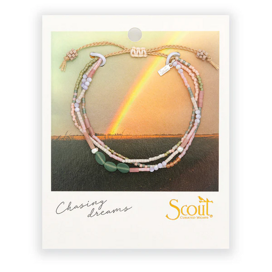 Mixed Media Bracelet - Optimism/Green Aventurine/Silver.