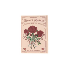 Paper Soap – Rose Scent, Travel Size, 50 Sheets