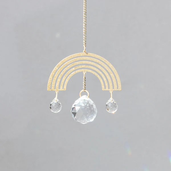 Mini Suncatcher - Crescent Moon/Balance