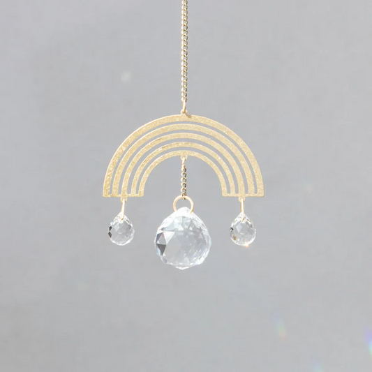 Mini Suncatcher - Crescent Moon/Balance