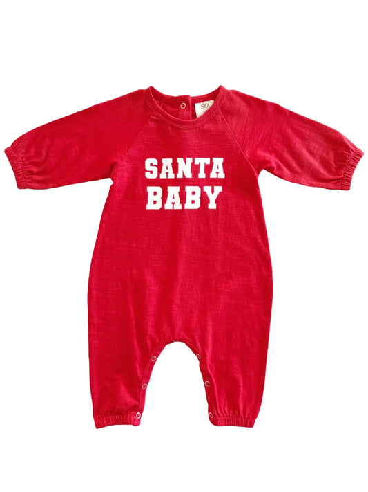 Santa Baby / Organic Long Sleeve Jumpsuit: 18-24M