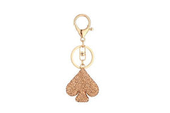 Rhinestone Club Themed Key Chain: Gold