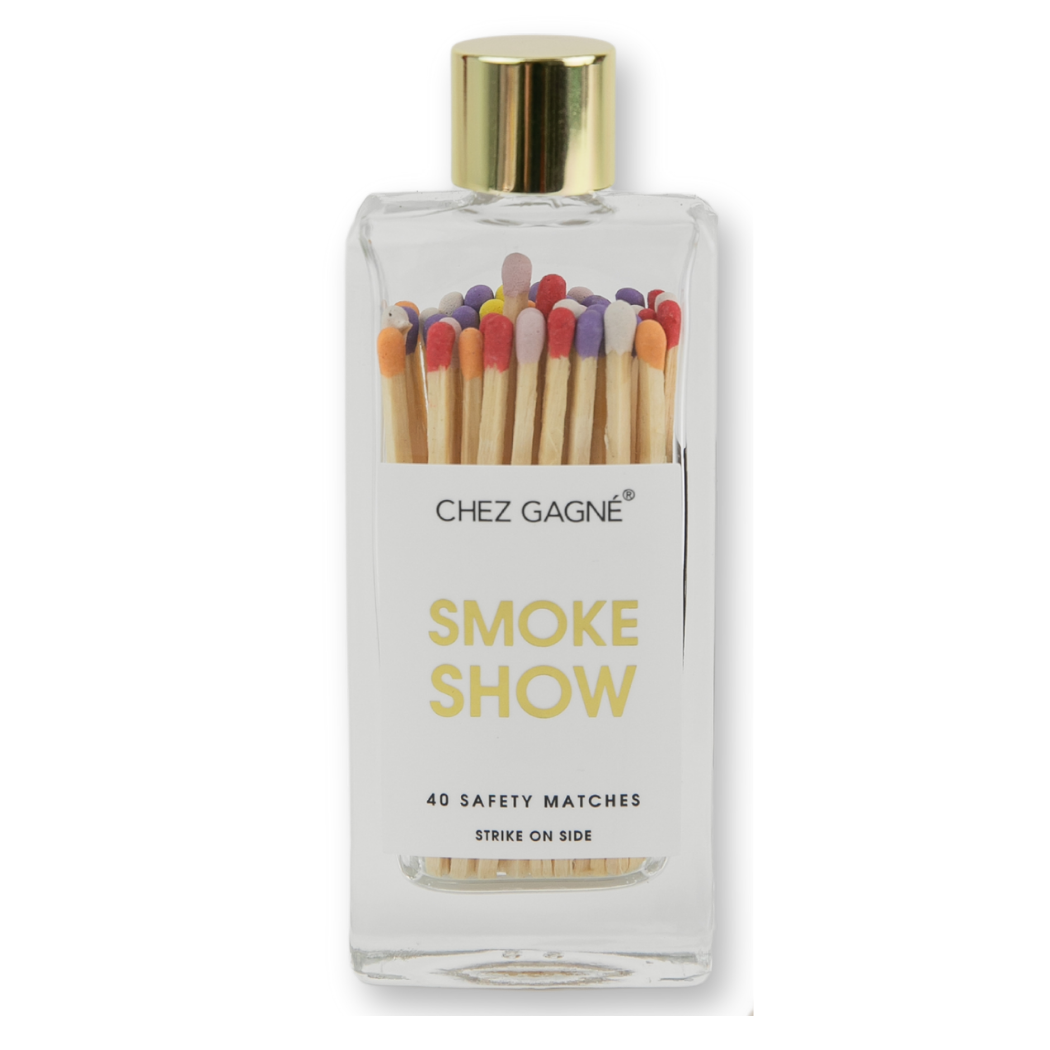Smokeshow - Glass Bottle Safety Matches - Rainbow/Multi